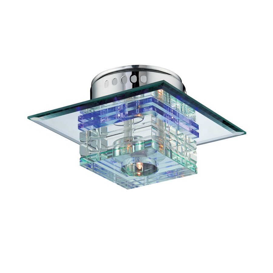 Lite Source LS-5613 Quotom 1-Light 7-in Clear Flush Mount Light