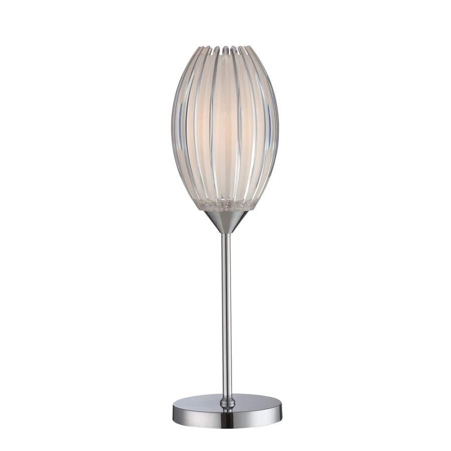 Lite Source LS-22160 Lotuz 24-in Table Lamp with Plastic Shade