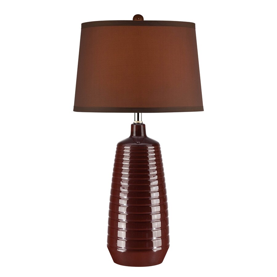 Lite Source LS-22237COFFEE Ailani 29-in Table Lamp with Fabric Shade