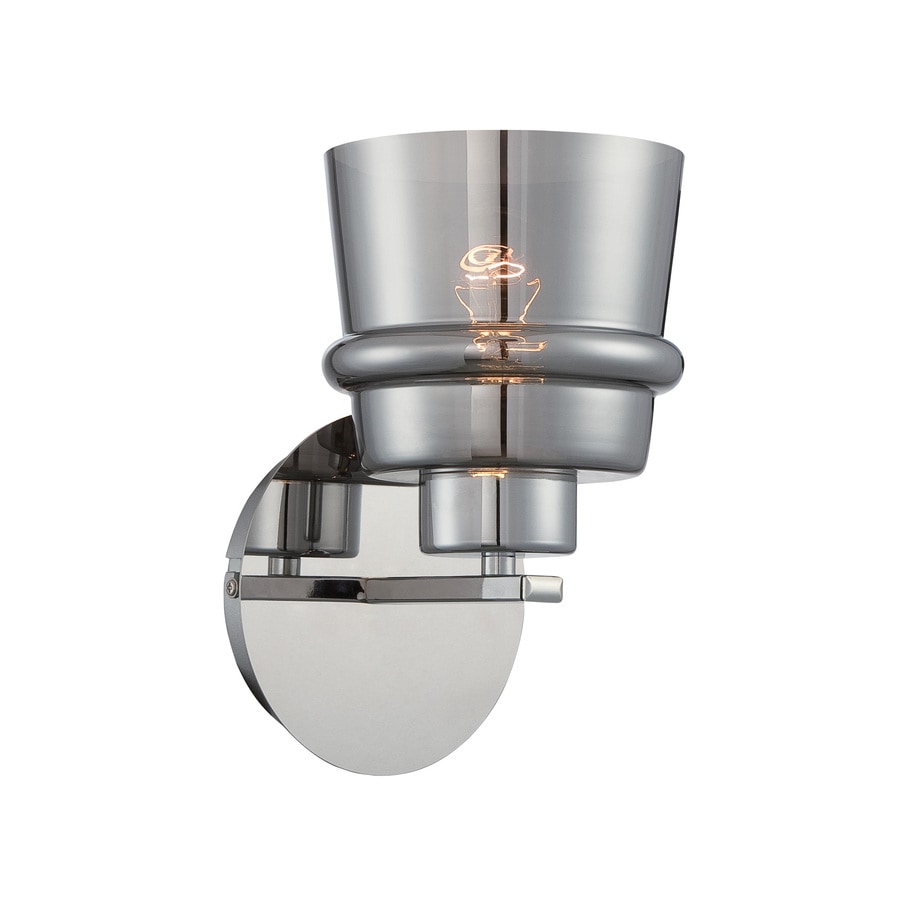 Shop Lite Source Sparta 5in W 1Light Chrome Candle Wall Sconce at Lowes.com