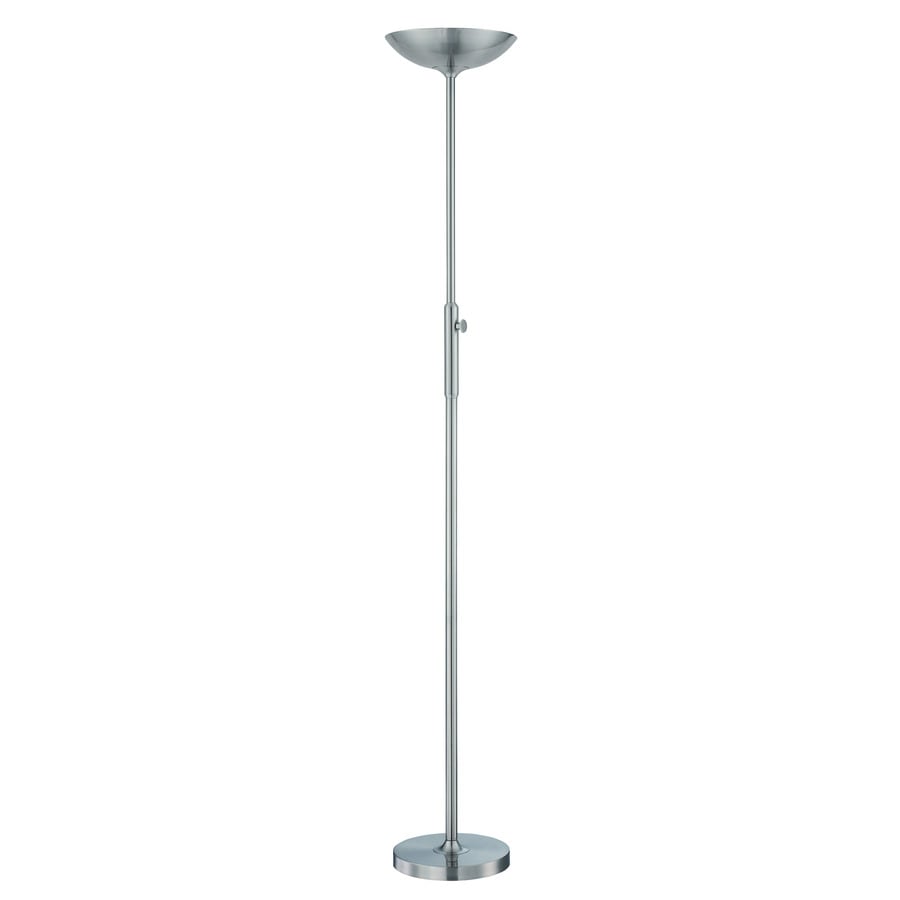 Lite Source Lemuel 70 In Polished Steel Torchiere Floor Lamp In The Floor Lamps Department At Lowes Com