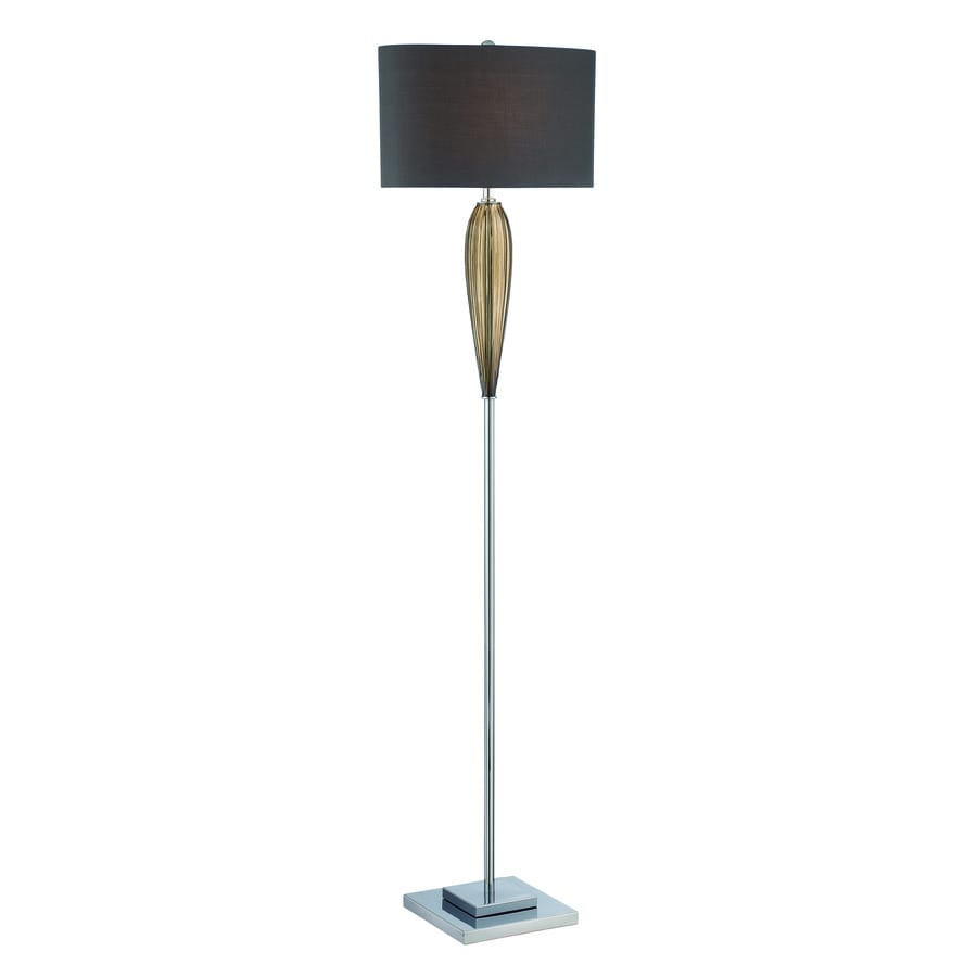 Shop Lite Source Ofra 62.5-in Chrome Smoked Amber Floor Lamp with ... Shop Lite Source Ofra 62.5-in Chrome Smoked Amber Floor Lamp with ...