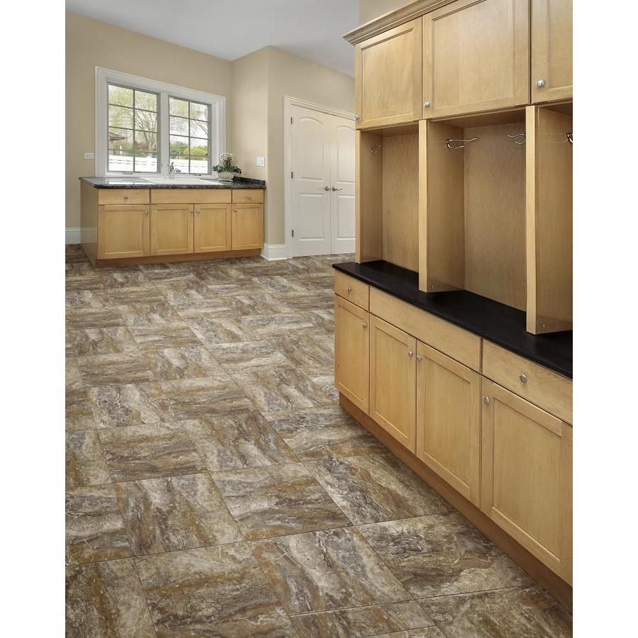 Congoleum DuraStone-Roman Elegance Beachcrest Vinyl Tile Sample in the ...