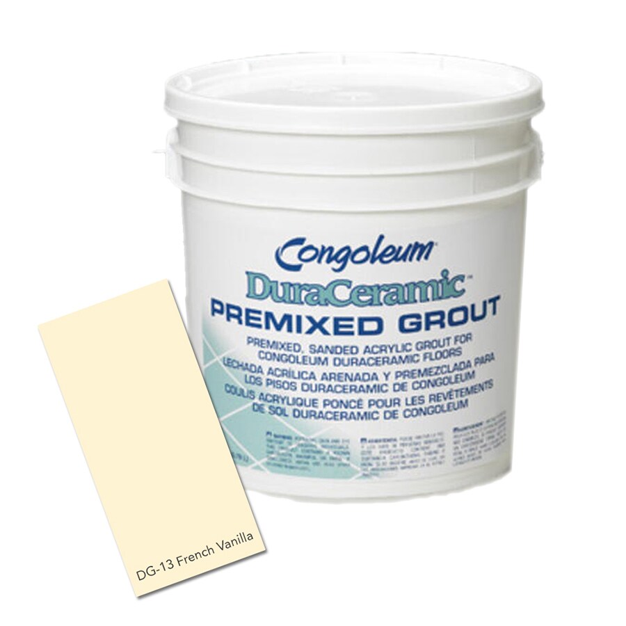 Congoleum DG13081001 12.5 -lb French Vanilla Cementitious- Sanded Premixed Grout