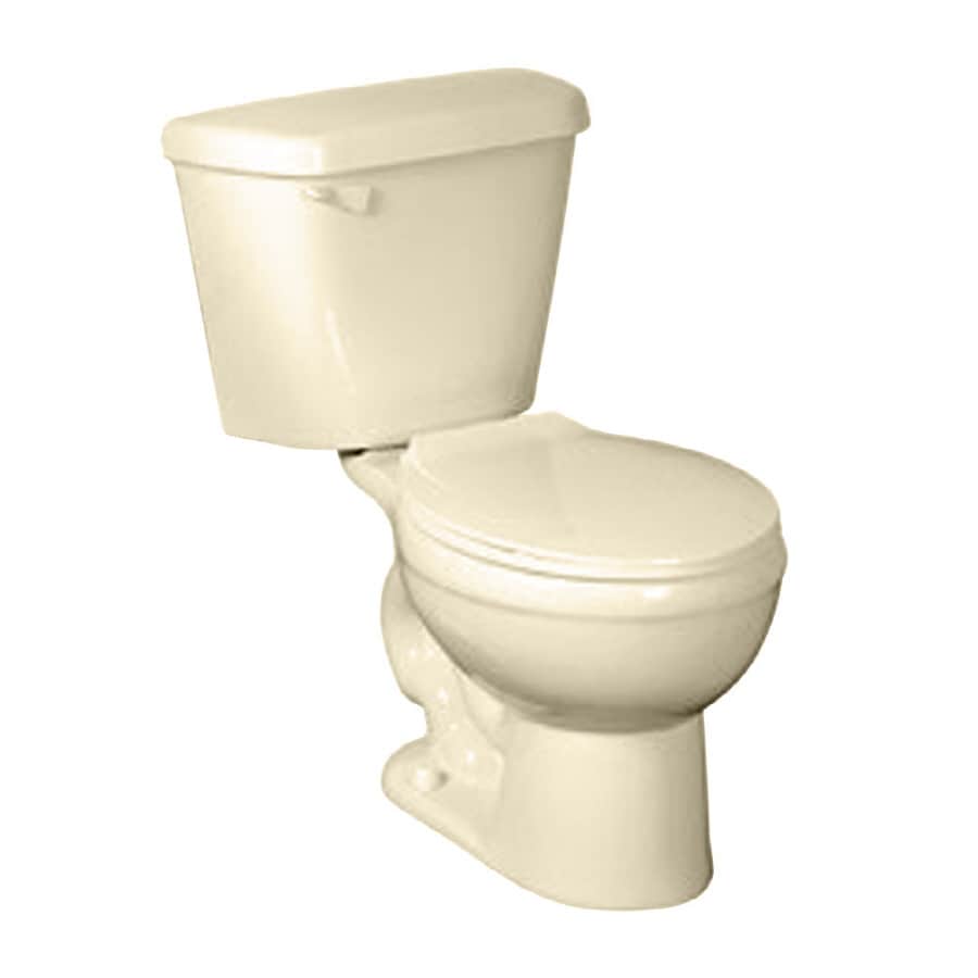 Crane Plumbing 3755208 Bone Round Standard Height 2-piece Toilet 12-in Rough-In Size