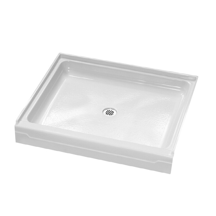 FIAT 48"L x 34"W White Shower Floor in the Bathroom department at