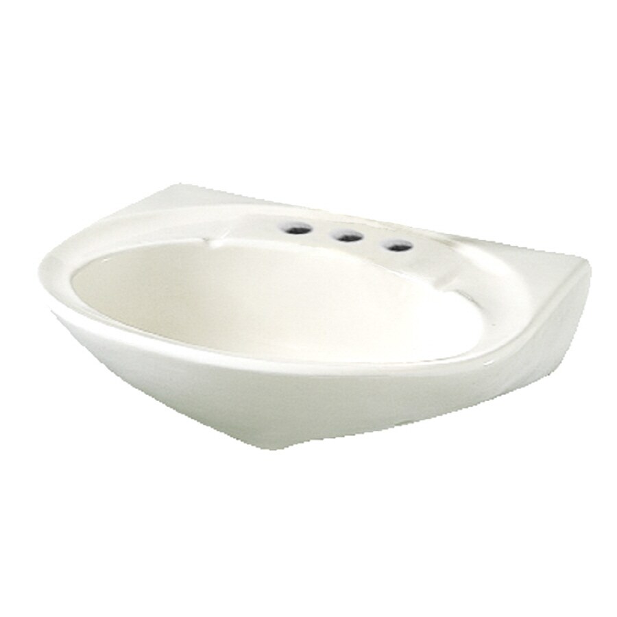 Crane 18-in L x 20-in W Vitreous China Pedestal Sink Top at Lowes.com