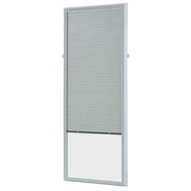 ODL 0.59-in Cordless White Aluminum Light Filtering Door Mini-Blinds (Common: 25-in; Actual: 24.75-in x 64-in)