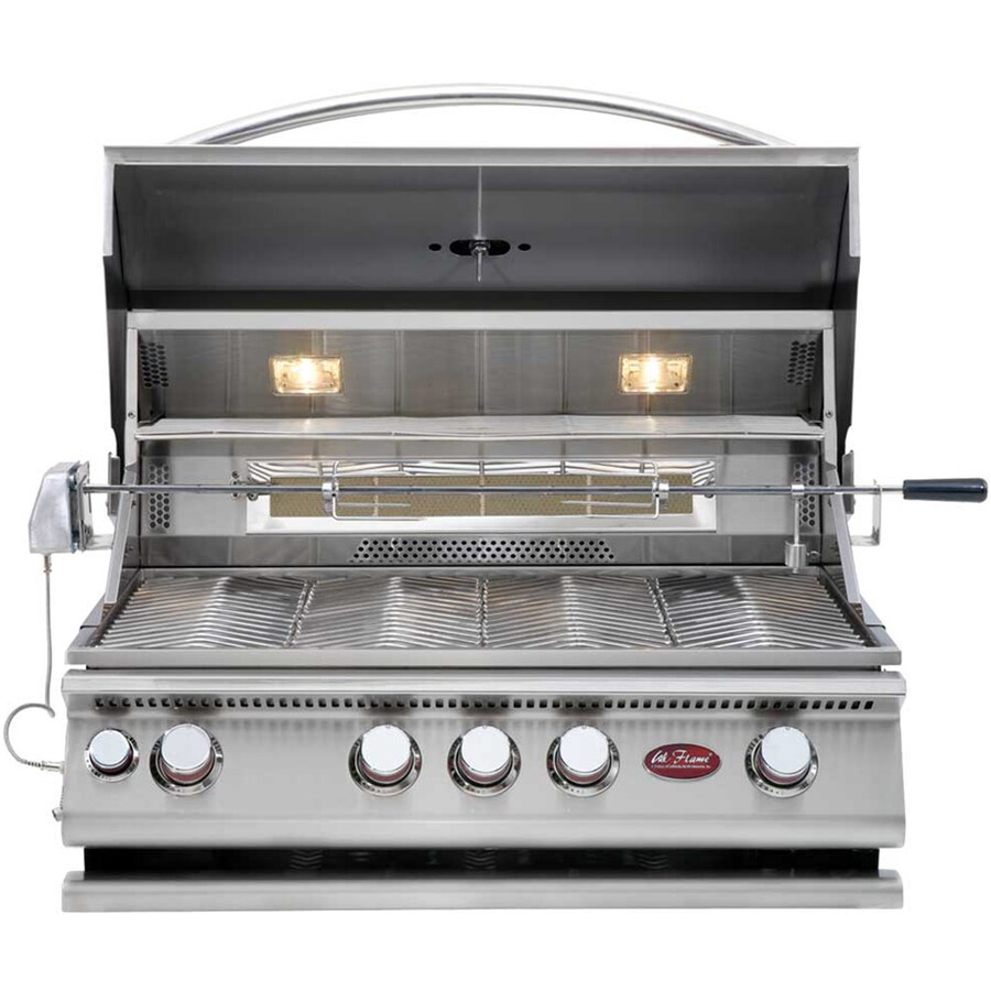 Shop Cal Flame 4-Burner Built-In Liquid Propane and ...