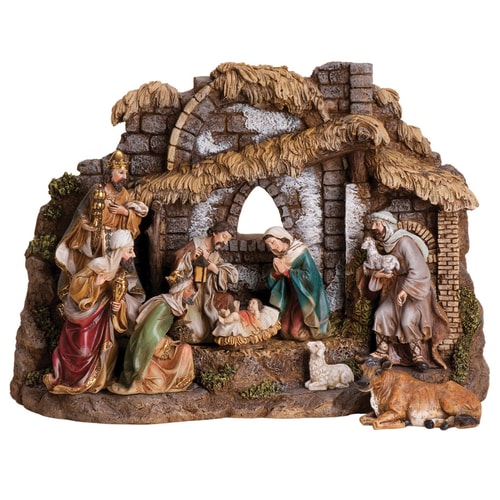 Joseph's Studio 10-Piece Christmas Resin Nativity Set at Lowes.com