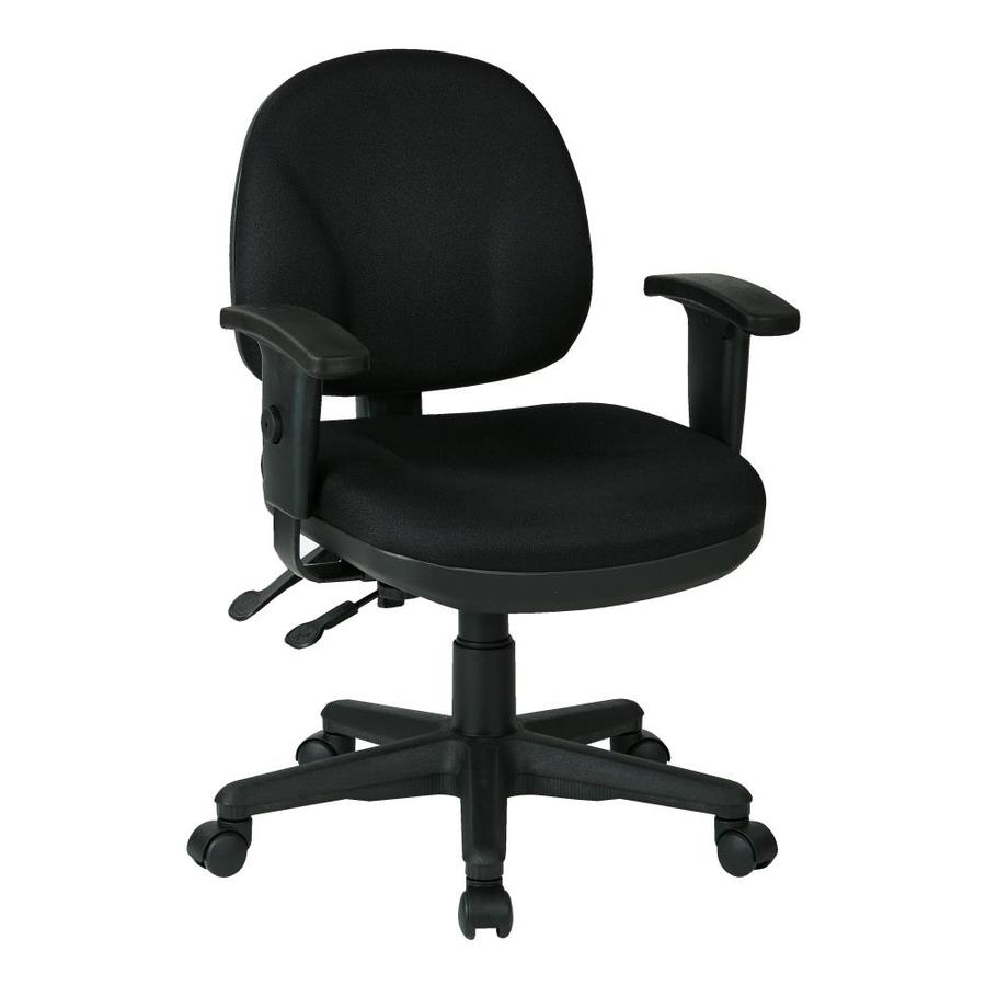 Office Star Products WorkSmart Icon Black Transitional Ergonomic