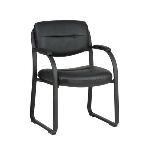 Work Smart 1-piece Worksmart Black Reception Chair in the Guest ...