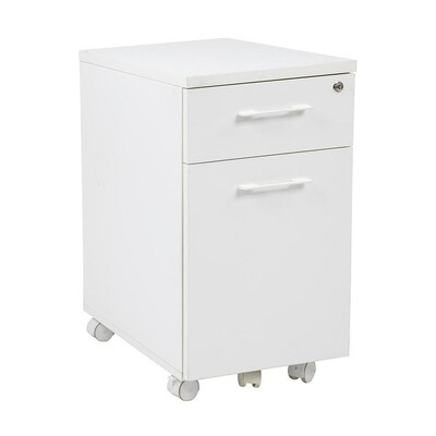 Osp Home Furnishings Pro Line Ii White 3 Drawer File Cabinet At