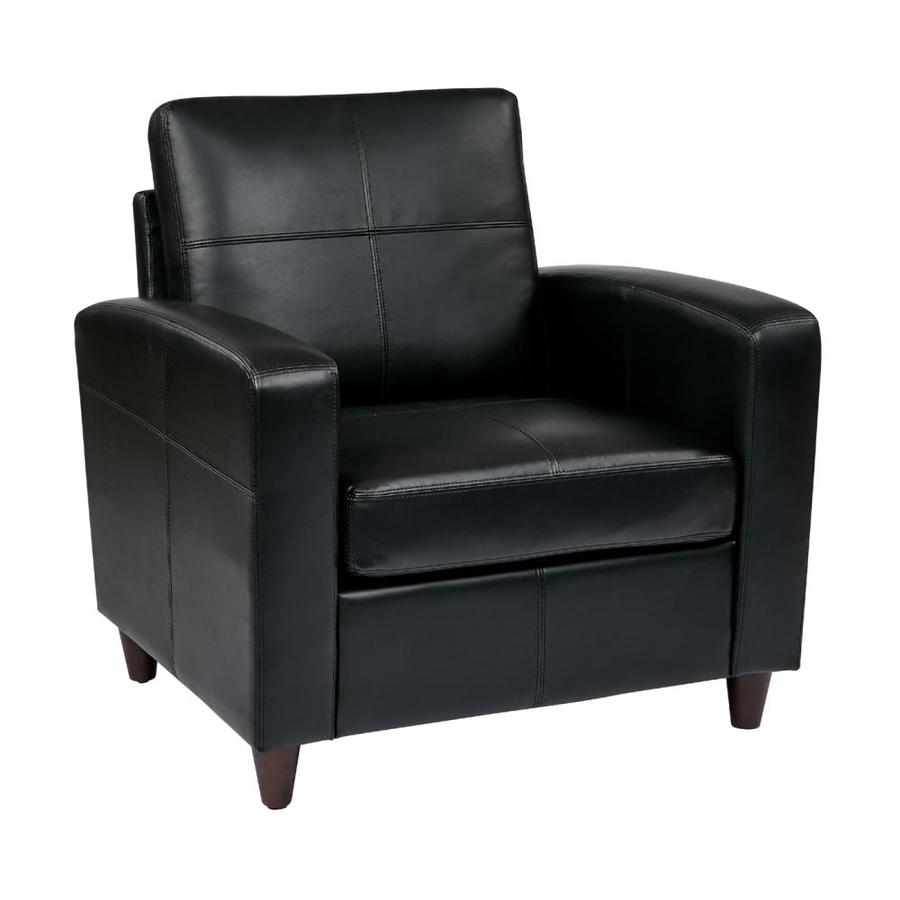 OSP Home Furnishings OSP Furniture Casual Black Faux Leather Club Chair ...