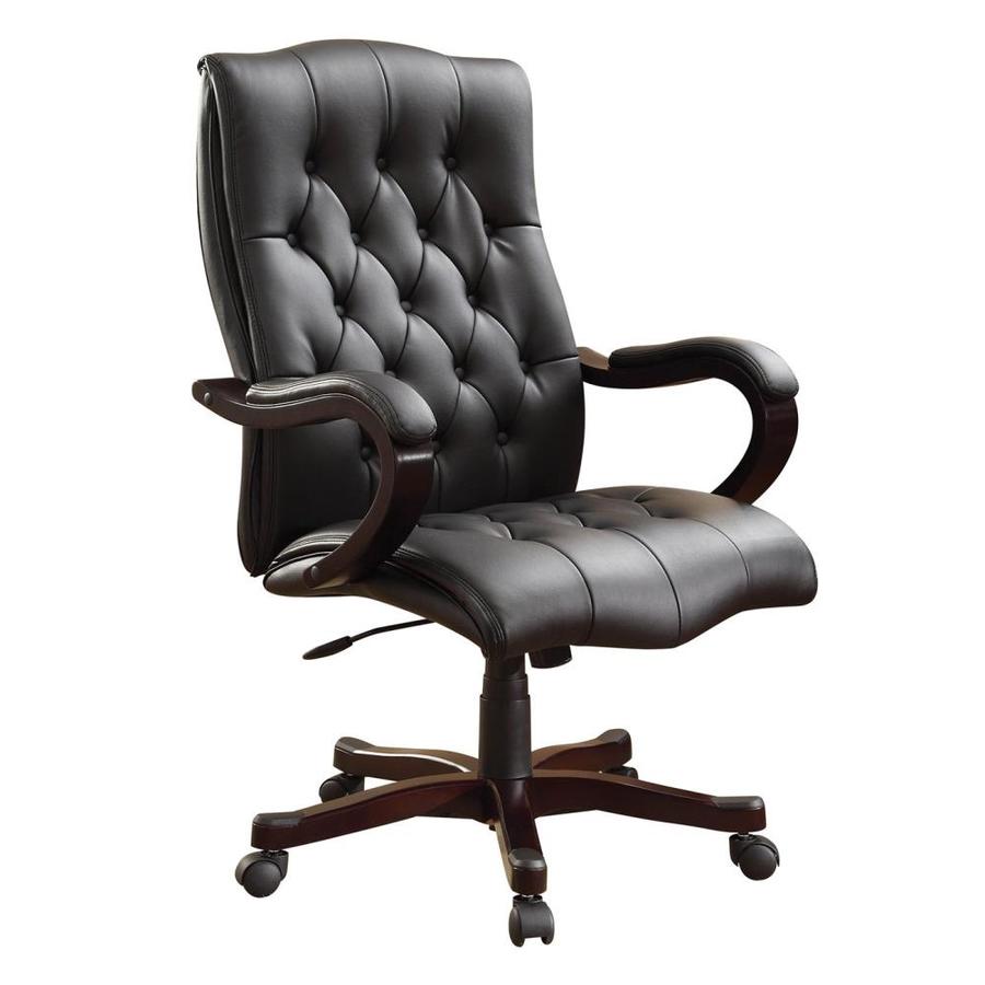 Osp Home Furnishings Inspired By Bassett Espresso Traditional Executive Chair In The Office Chairs Department At Lowes Com