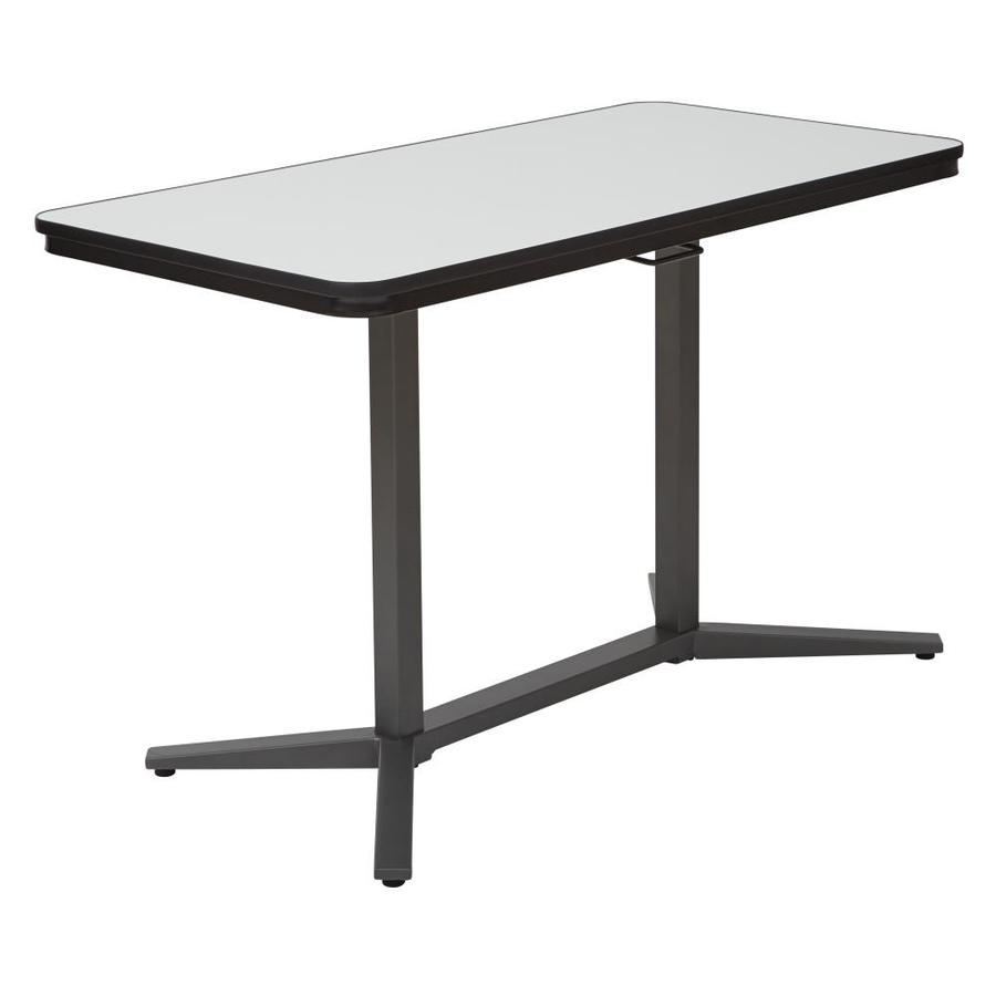 Pro Line Ii Modern Contemporary Grey Adjustable Desk At Lowes Com