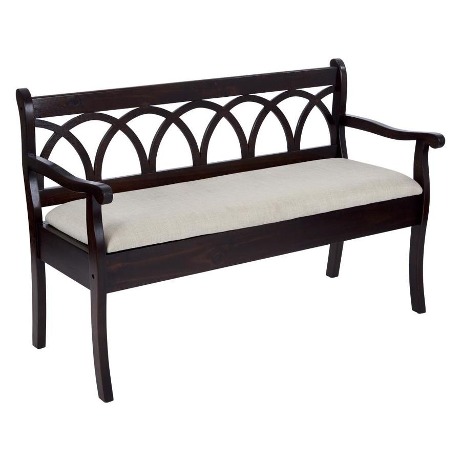 Boston Loft Furnishings Sweeney Mission Shaker Black Storage Bench