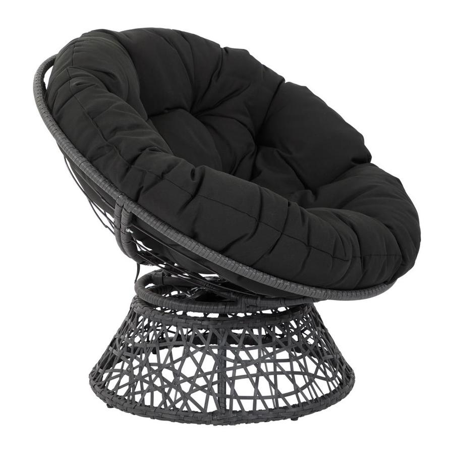 Osp Home Furnishings Papasan Eclectic Black Papasan Chair At Lowes Com