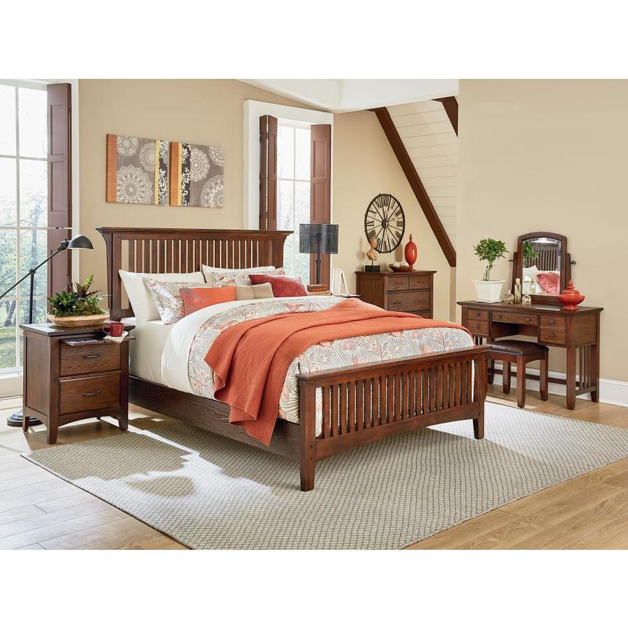 Osp Home Furnishings Modern Mission King Bedroom Set With 2