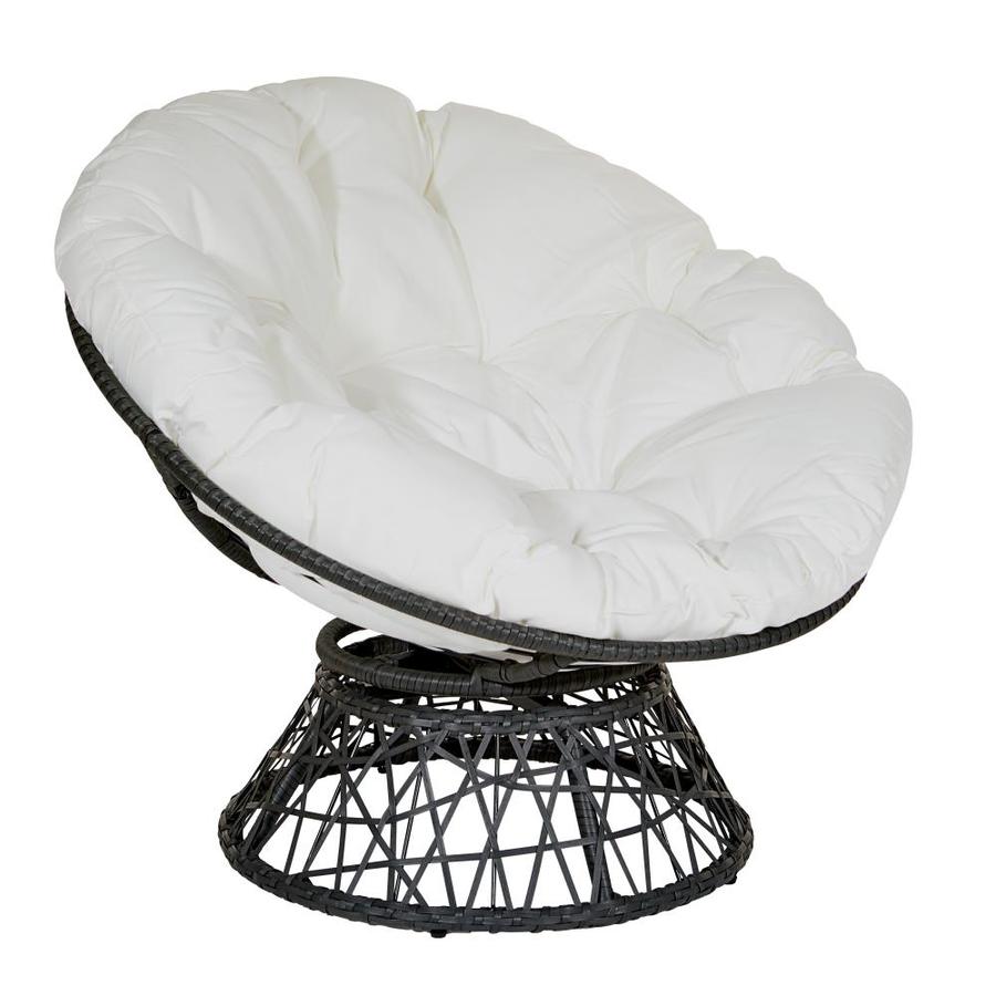 OSP Home Furnishings Papasan Eclectic White Papasan Chair at Lowes.com