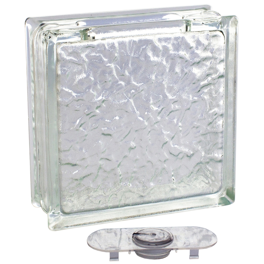 Pittsburgh Corning 110590 Decobloc Ice Thinline 8-Pack Glass Blocks (Common: 6-in H x 6-in W x 3-in D; Actual: 5.75-in H x 5.75-in W x 3.12-in D)