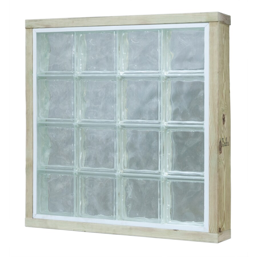Pittsburgh Corning Lightwise Wood Replacement Glass Block Window Pittsburgh Corning Lightwise Wood Replacement Glass Block Window Rough Opening 27 875 In X 35 75 Actual 24 32