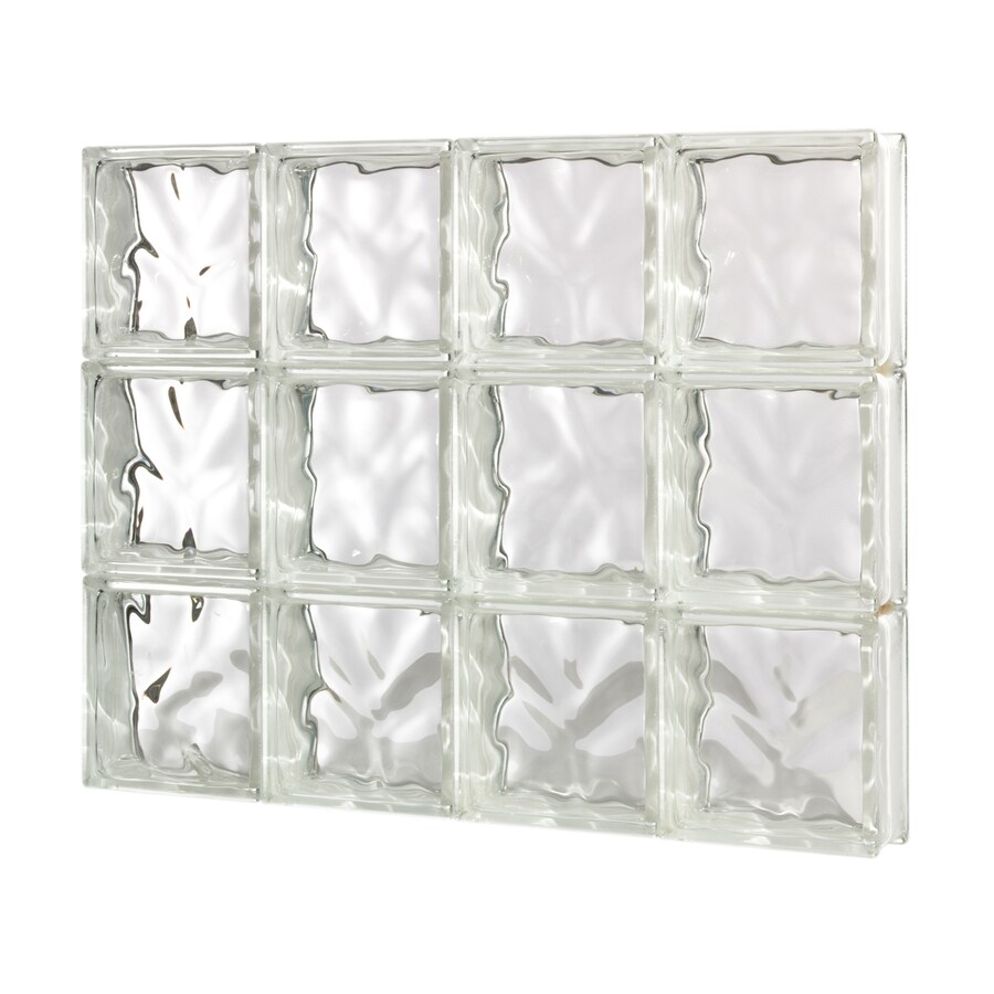 Pittsburgh Corning Guardwise Decora Solid Frameless Replacement Pittsburgh Corning Guardwise Decora Solid Frameless Replacement Glass Block Window Rough Opening 32 In X 24 Actual 31 5 23 75
