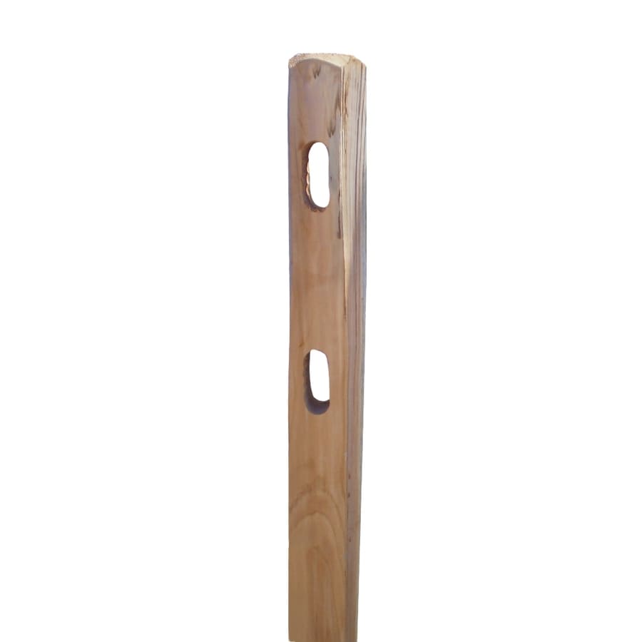  12837 3" x 3" x 6' Split-Rail Wood Fence Line Post