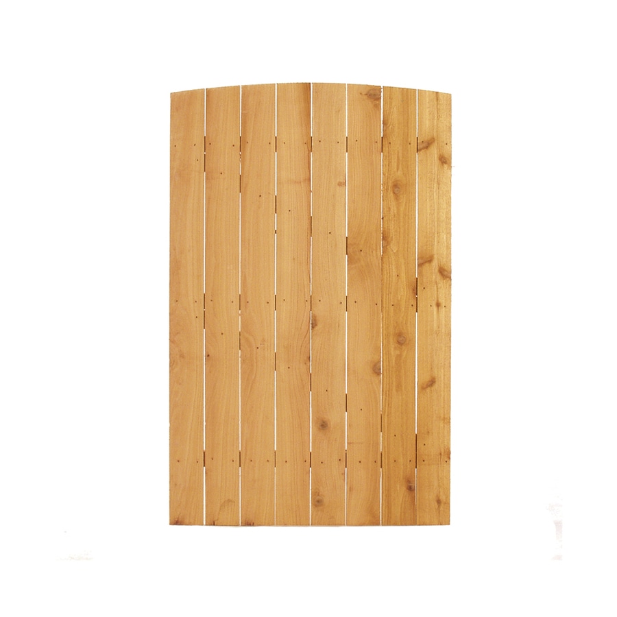  1763 6-ft x 3.75-ft Flat-top Wood Fence Gate