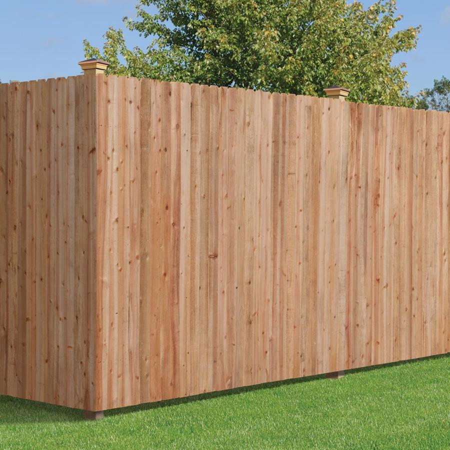 Severe Weather 1-in x 8-in W x 6-ft H Western Red Cedar Dog Ear Fence ...