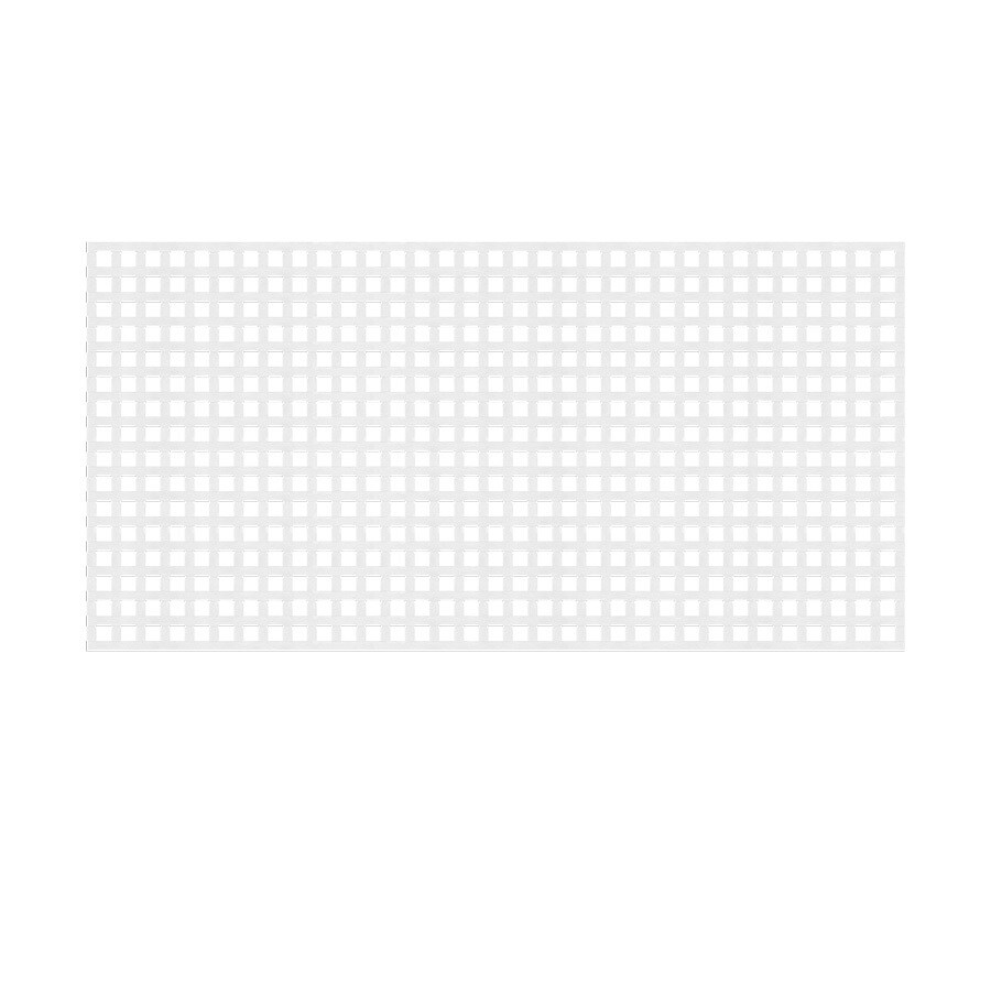 Shop White Vinyl (Not Wood) Privacy Lattice x 48in x 8Ft; Actual 0.125in x 47.5in
