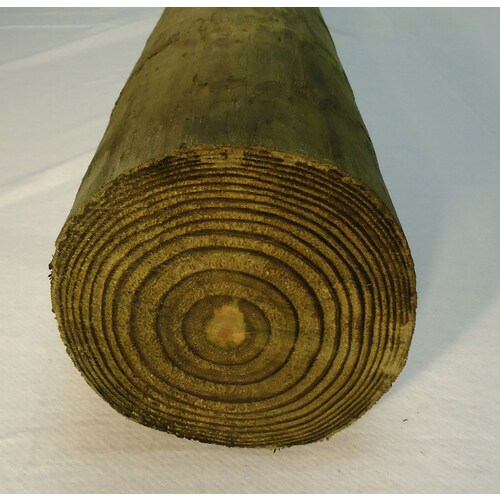 5-in x 5-in x 8-ft Round Pressure Treated Wood Fence Post at Lowes.com