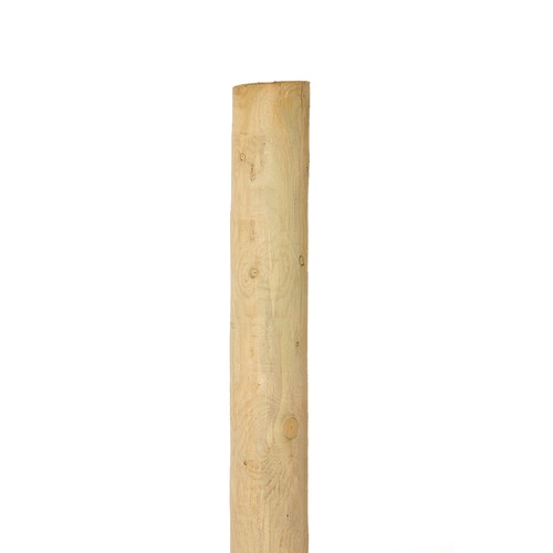 7-8in x 8ft Full Round Wood Fence Post at Lowes.com