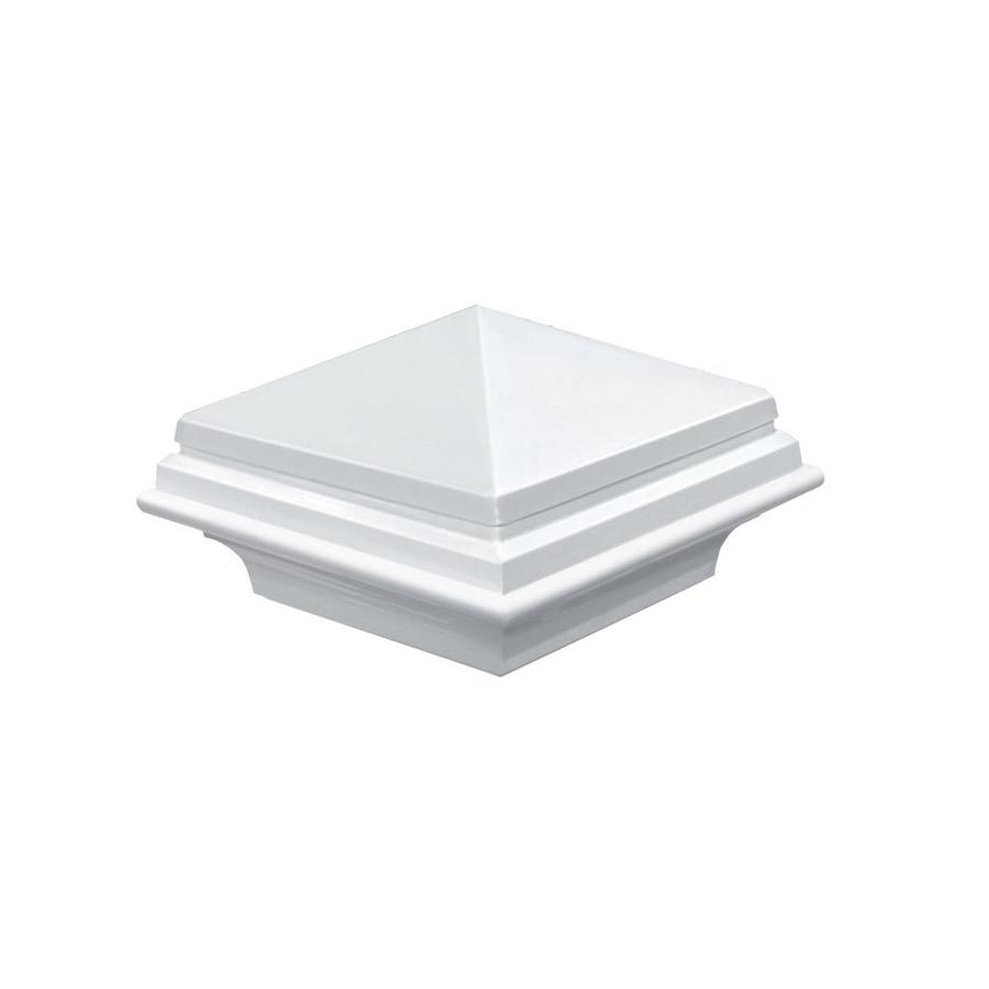 Deckorators 4in x 4in White Aluminum Deck Post Cap in the Deck Post