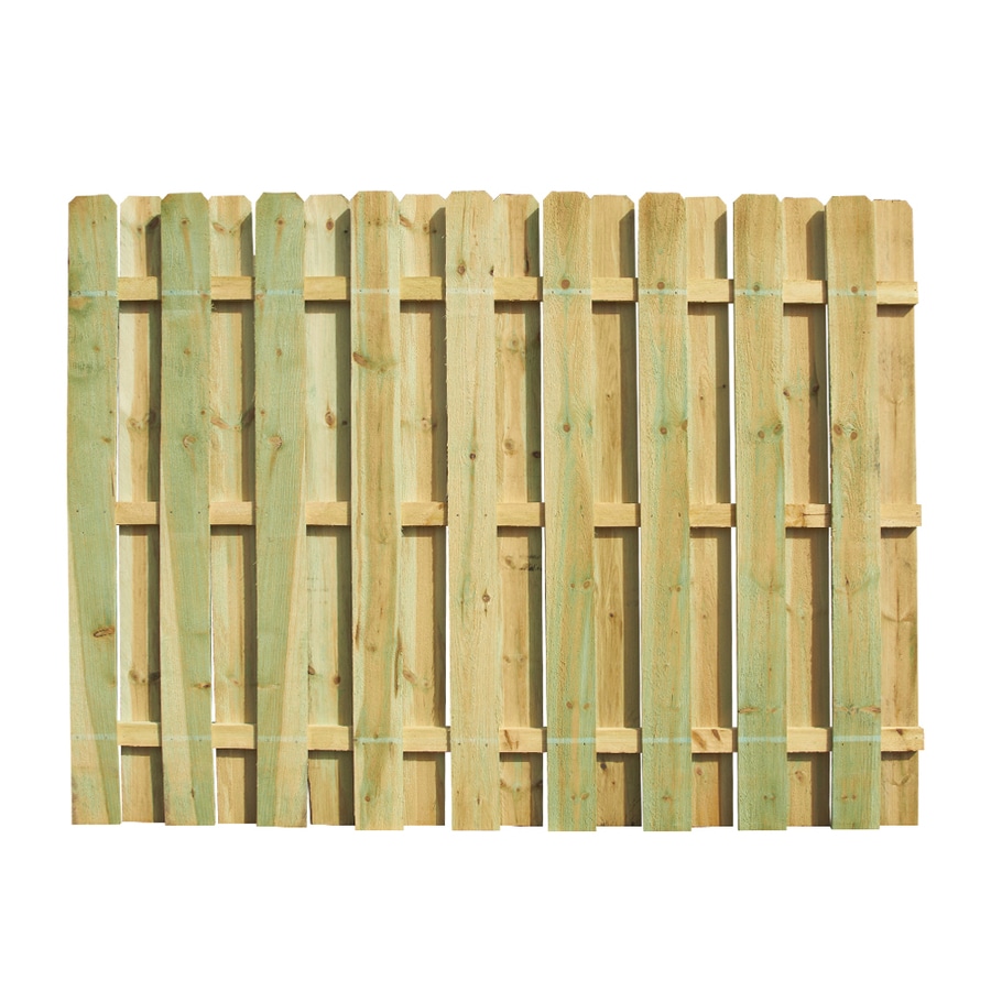 Shop Severe Weather Actual 6 Ft X 8 Ft Pressure Treated Pine Spaced