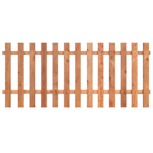 3.5-ft H X 8-ft W Western Red Cedar Spaced Picket Flat-Top Wood Fence ...