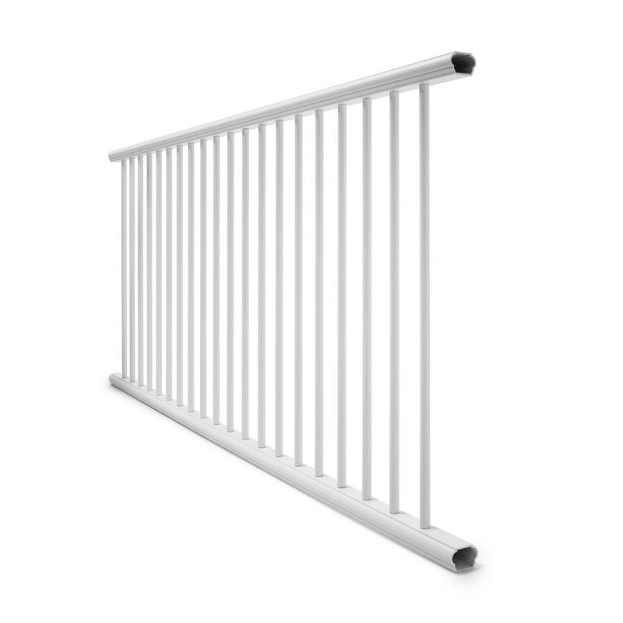 Deckorators 6-ft x 2.25-in x 36-in Textured White Aluminum Deck Rail ...