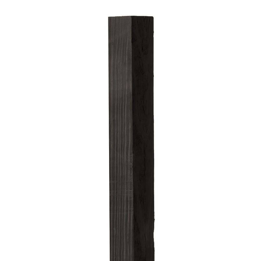 Outdoor Essentials 4in x 4 in x 8ft Black Painted Square Fence Post in ...