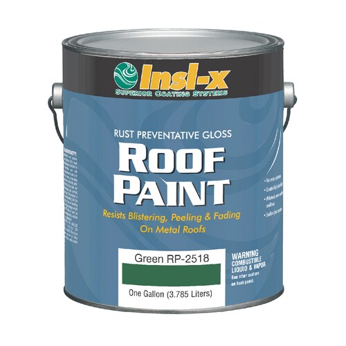 Inslx 1Gallon Exterior Gloss Green OilBase Paint and Primer in One