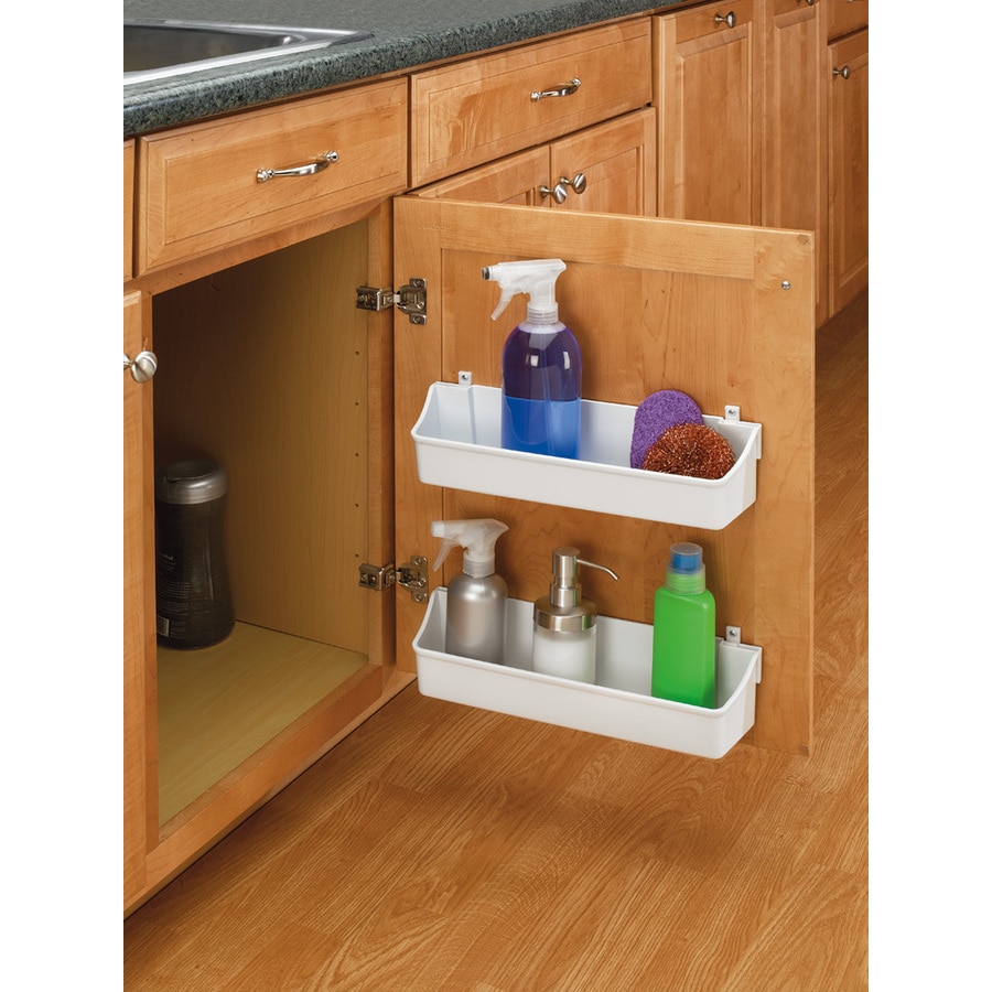 Rev-A-Shelf 7.875-in W x 3.56-in 1-Tier Door/Wall Mount Plastic Door