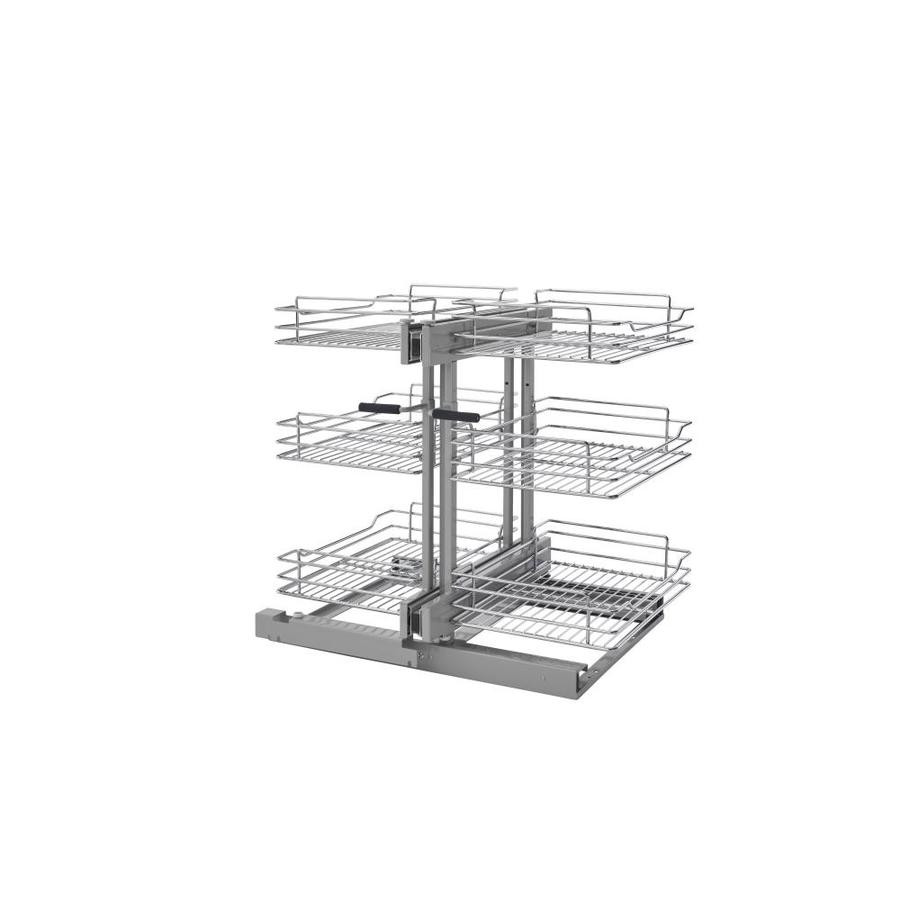 Rev A Shelf 26 25 In W X 24 In H 3 Tier Pull Out Metal Soft Close