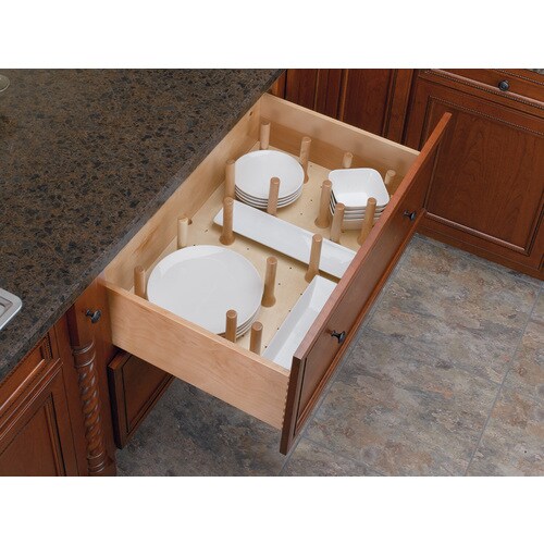Rev A Shelf 21 25 In X 30 25 In Wood Peg Drawer Organizer At Lowes Com
