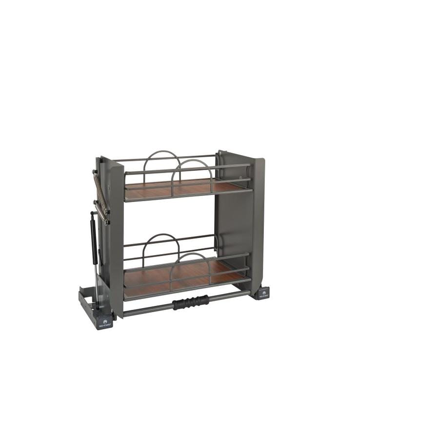 Rev A Shelf 22 25 In W X 18 375 In H 2 Tier Pull Down Metal