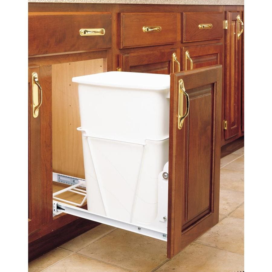 Shop RevAShelf 35Quart Plastic Pull Out Trash Can at