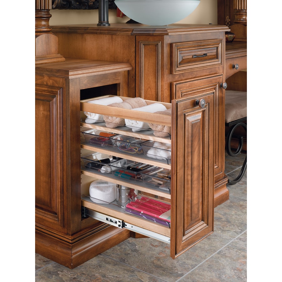 Shop Rev-A-Shelf 8-in W x 25.5-in 1-Tier Wood Cabinet ...