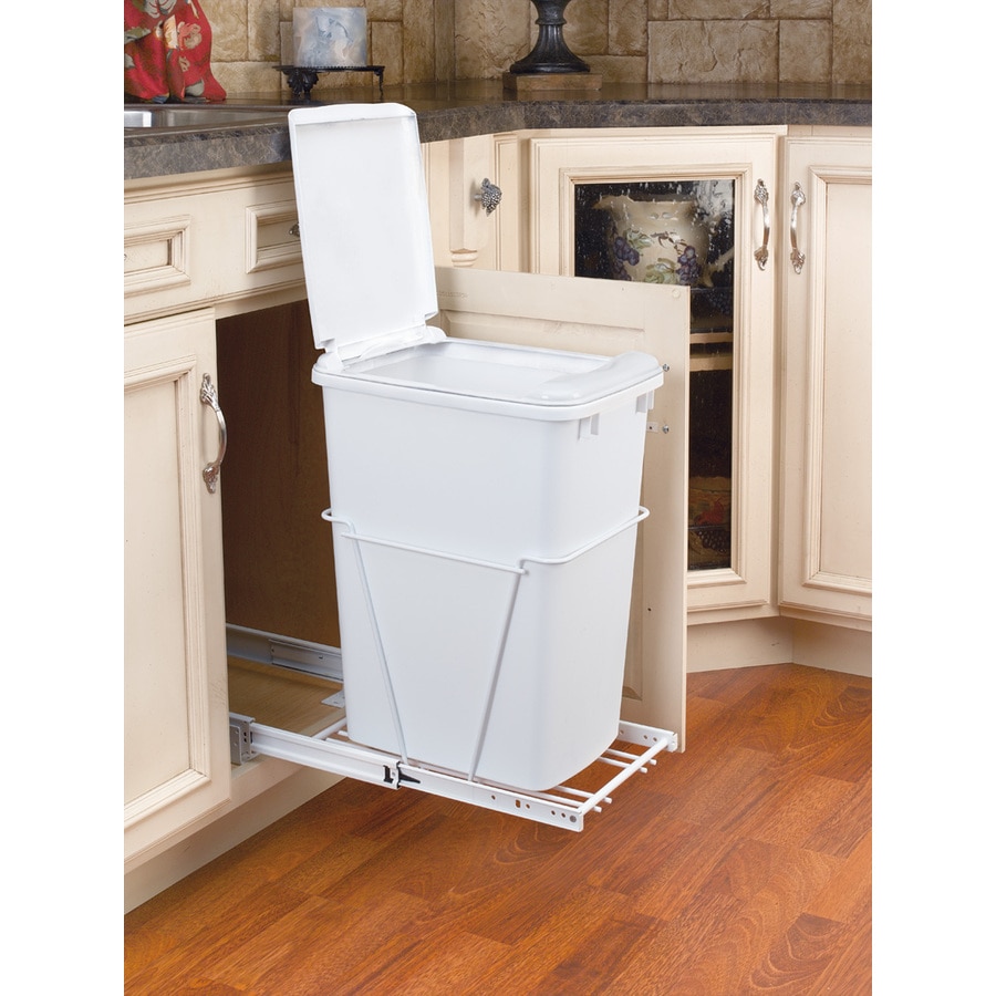 Rev-A-Shelf 35-Quart Plastic Pull Out Trash Can at Lowes.com