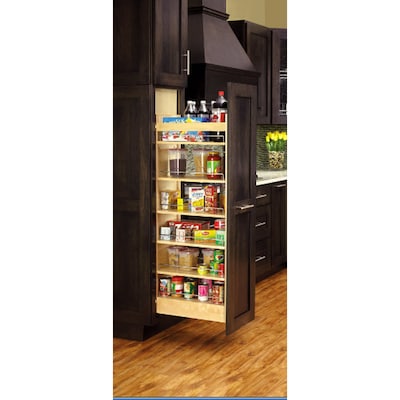 Rev A Shelf 14 In W X 50 75 In H 5 Tier Pull Out Wood Soft Close