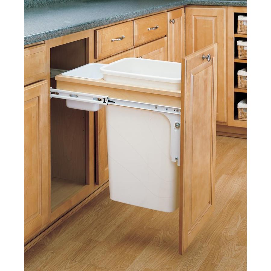 Rev-A-Shelf 50-Quart Plastic Pull Out Trash Can