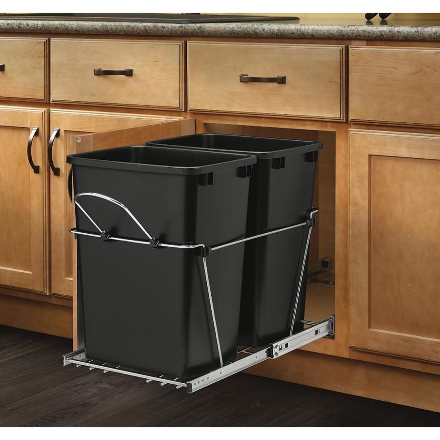 Rev A Shelf 35 Quart Plastic Pull Out Trash Can At