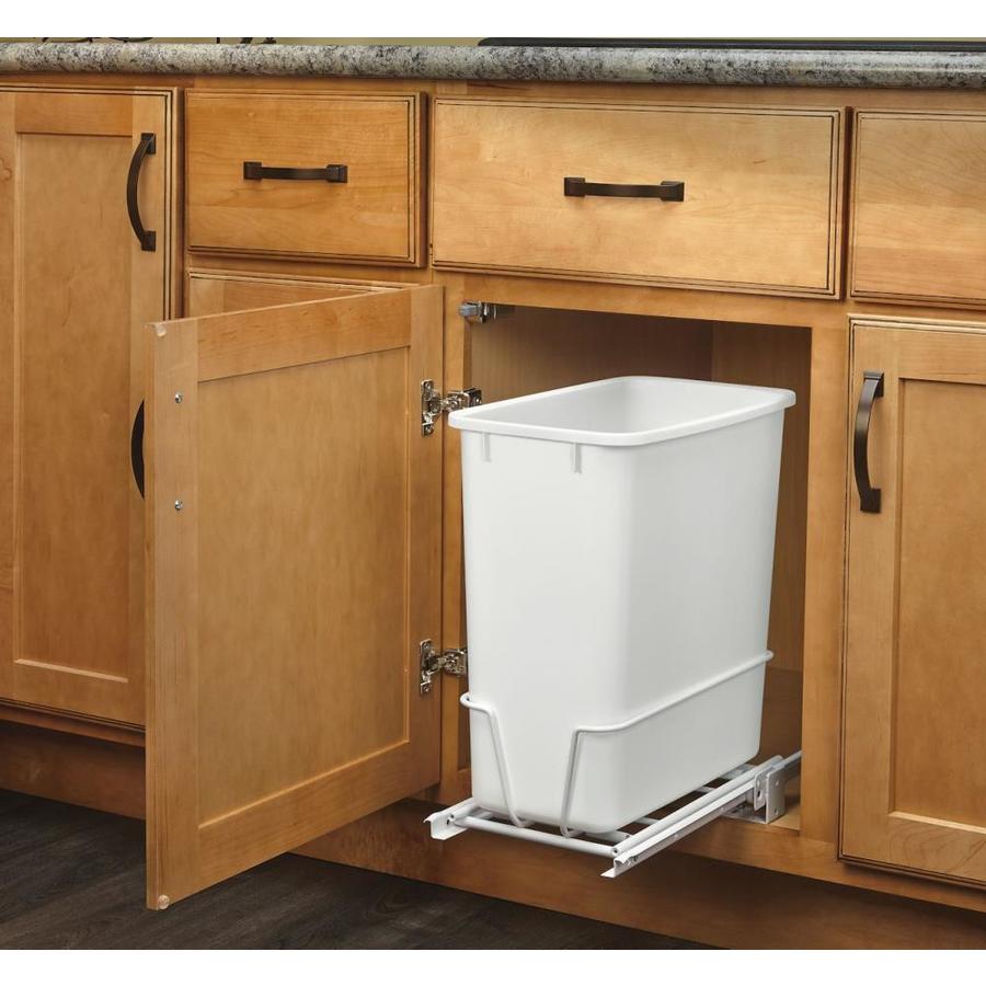 Shop Pull Out Trash Cans at Lowes.com - Rev-A-Shelf 20-Quart Plastic Pull Out Trash Can